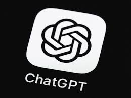 chatgpt logo on black background